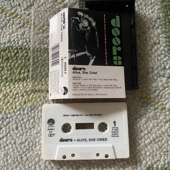 The Doors I Lot of 7 Cassette Tapes Late-1960s to Early-1980s